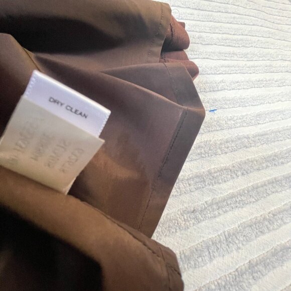 Banana Republic Women Brown Scoop Neck Sleeveless Belted Linen A-Line Dress Sz 8 - Picture 11 of 11